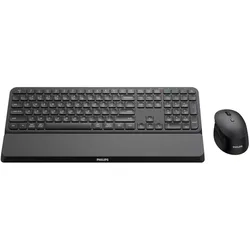 Philips kabelloses Tastatur- und Maus-Set SPT6607B - Schwarz