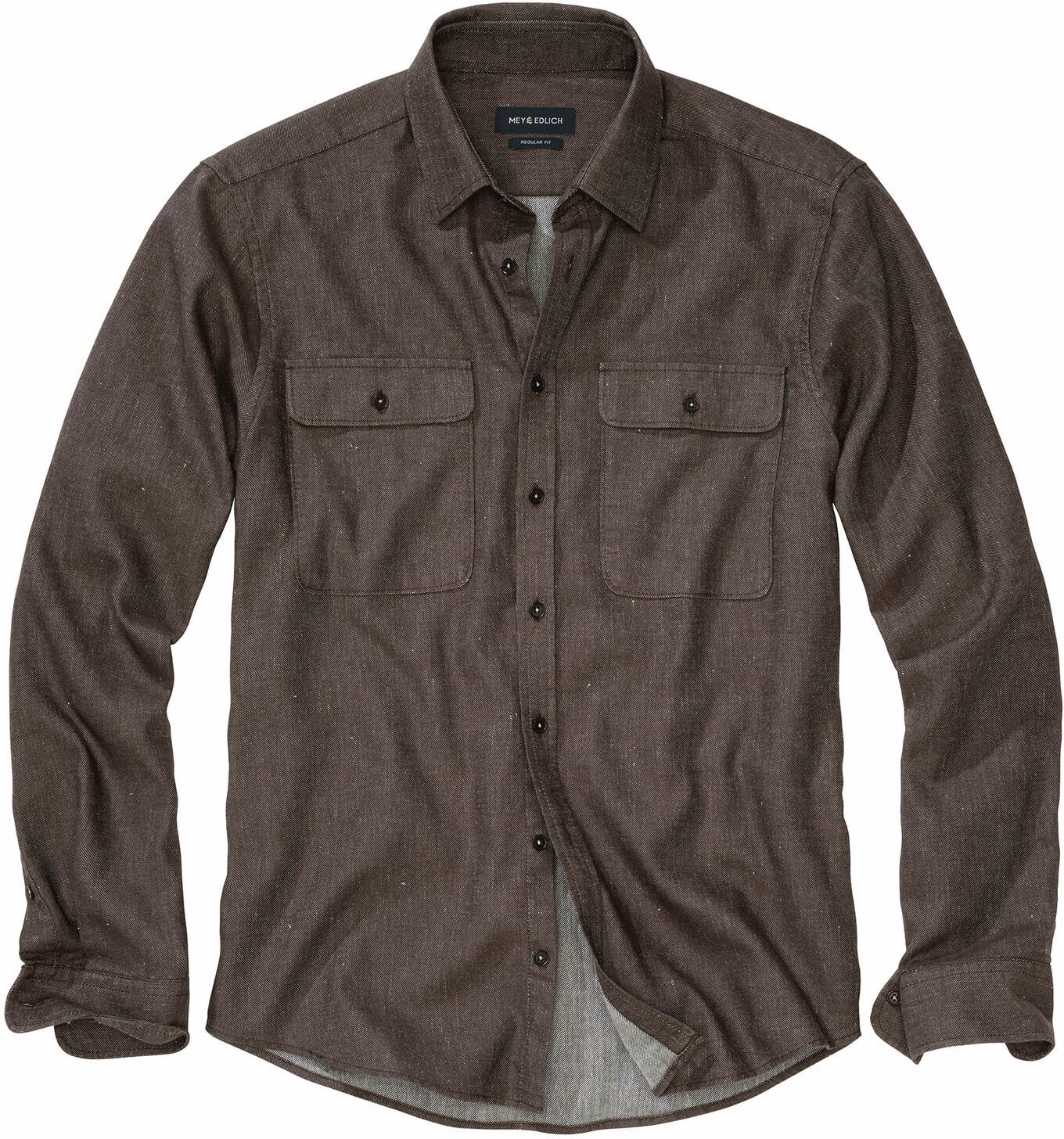 Mey & Edlich Italo-Overshirt Braun L