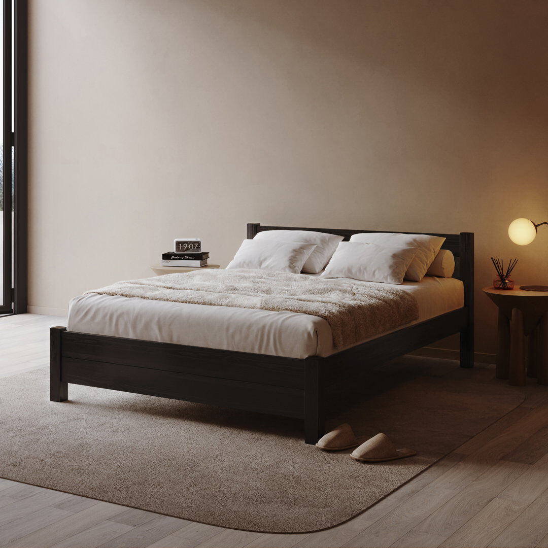 Mercury Edgilyn Single (3') Solid Wood Bed Black Wash Single (3')