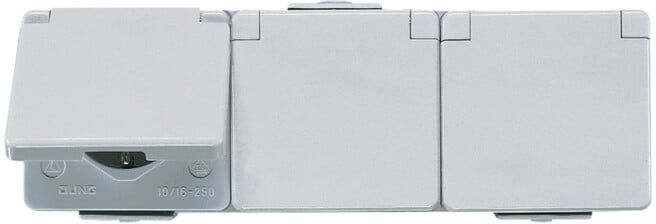 Jung Prise SCHUKO triple 16A 250V 623 W (623W)