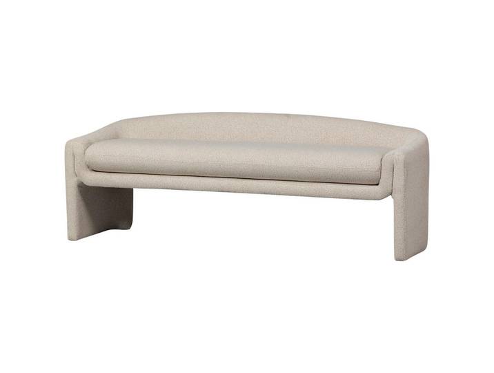 Livetastic Sitzbank Zone, Beige, 2-Sitzer, 160x60x52 cm, Esszimmer, Bänke, Sitzbänke