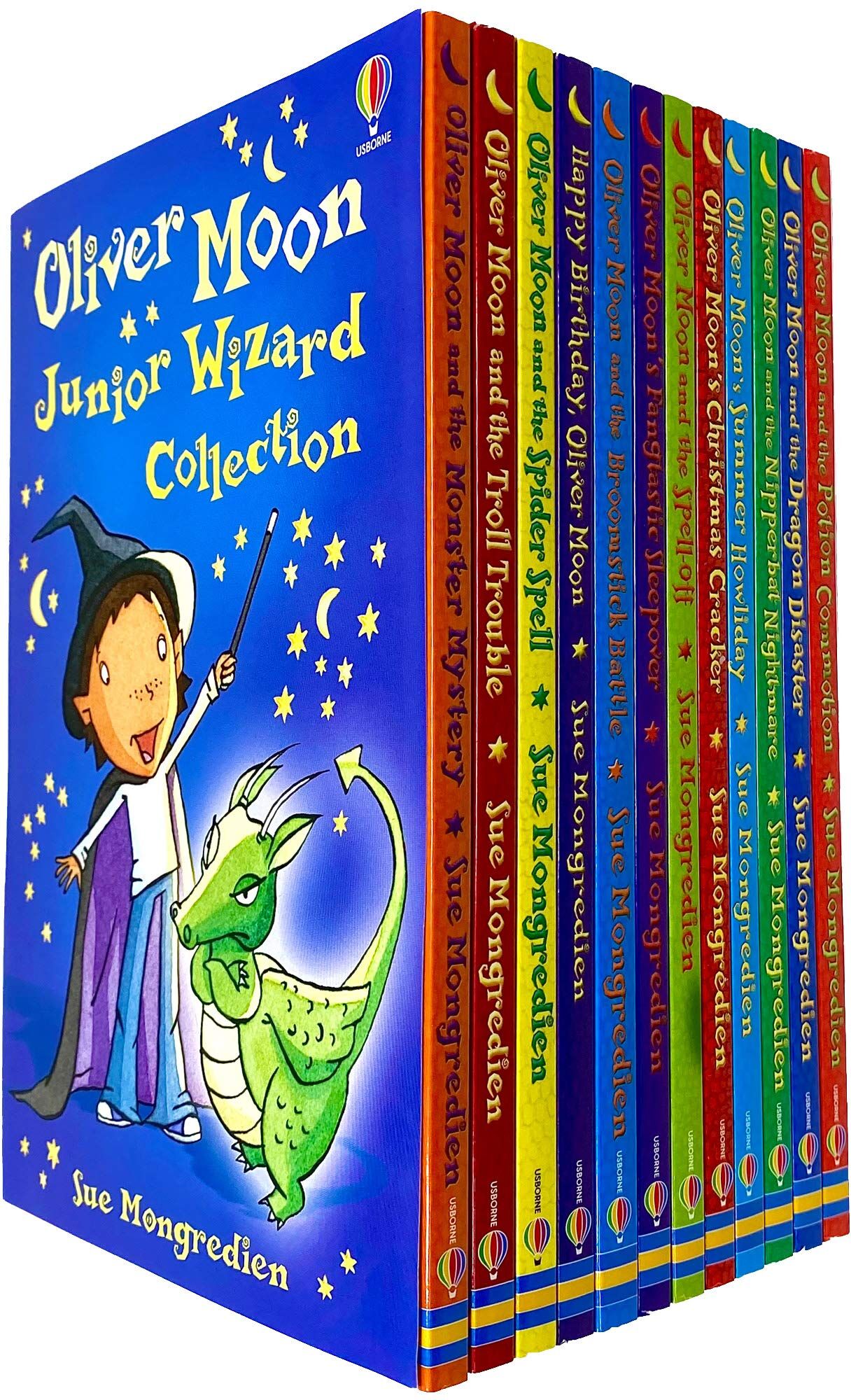Usborne Oliver Moon Junior Wizard 12 Books Collection Set by Sue Mongredien - Paperback - Ages 7+ - Magical Chapter Book Adventures
