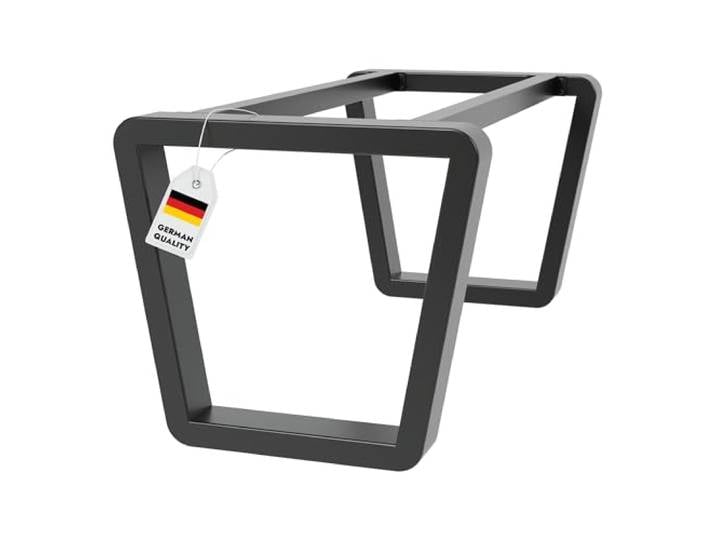 MetaloPro Atria Round Extreme Tischgestell 180x80x72 cm, Schwarz Esstischgestell und Schreibtischgestell, verstellbare Möbelfüße, vorgebohrt, hergestellt in der Slowakei