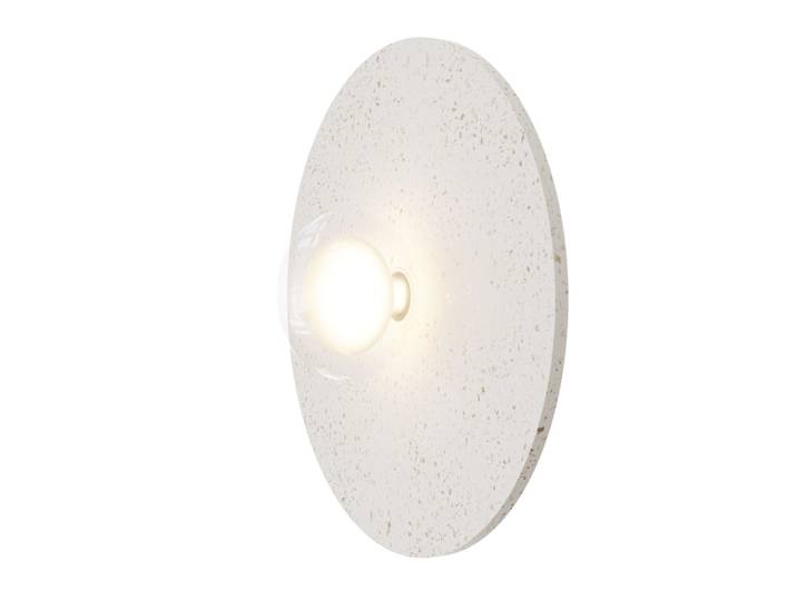 Applique murale en terrazzo et verre ip20 g9/e27