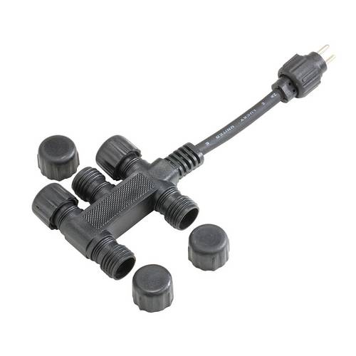FIAP 3252 5fach Verteiler 3cm Schwarz