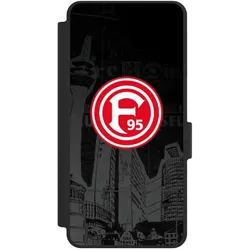 Nivocase Klapphülle für Samsung Galaxy S26 Handyhülle aus Kunst Leder NIVOflip schwarz Fortuna Düsseldorf (Samsung Galaxy S26), Smartphone Hülle, Schwarz