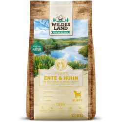 Wildes Land PUPPY  Huhn SOFT Hundetrockenfutter WL PUPPY Ente und Huhn 12kg Hundetrockenfutter