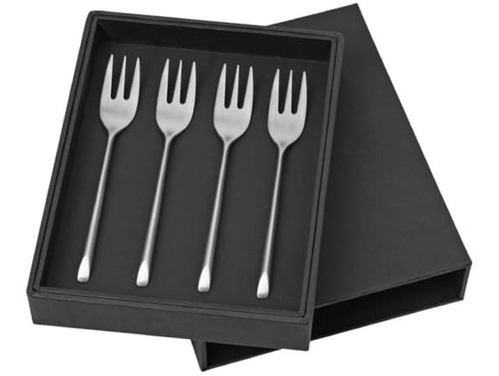 Broste Copenhagen 14479042 Lot de fourchettes à gâteau en acier inoxydable