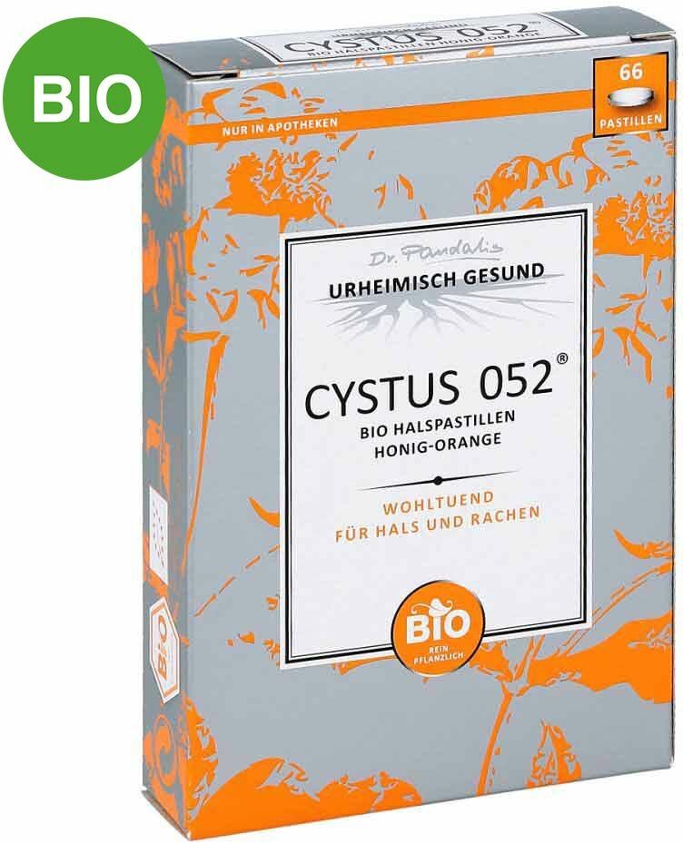 Cystus 052 Bio Halspastillen Honig Orange