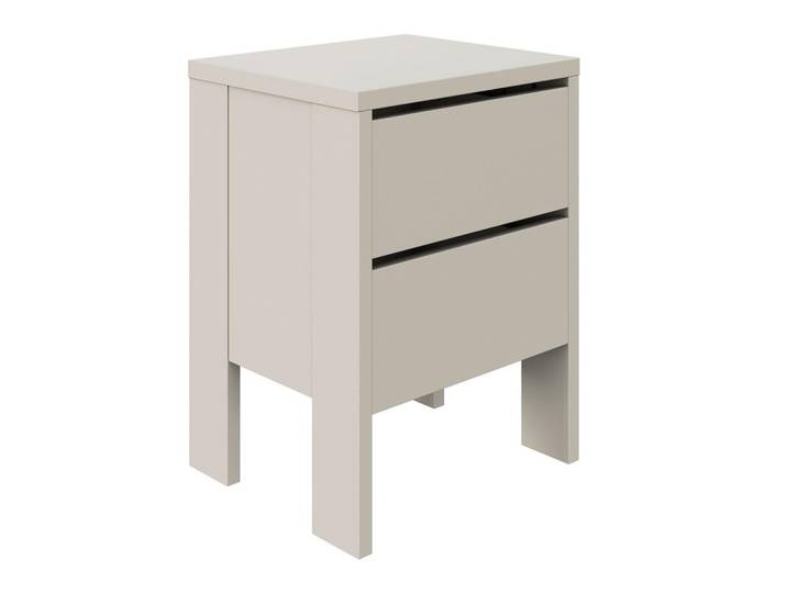 Nachtkästchen Pisa mit 2 Laden kaschmirfarben, B: 42cm