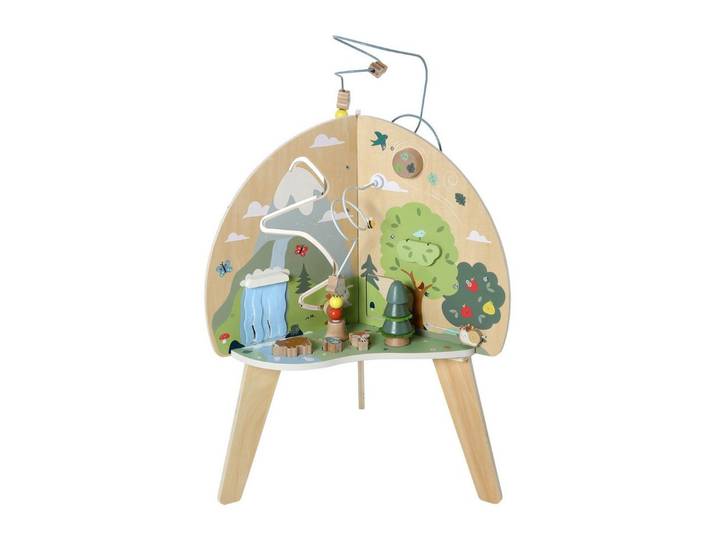 vertbaudet Lernspielzeug Activity-Tisch Tiere aus FSC®-Holz