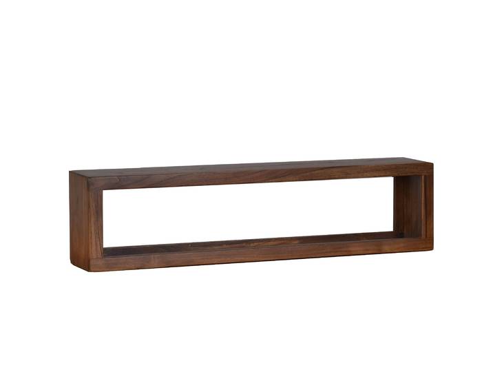 MiaMöbel Wandregal Tamesi 80cm Massivholz Teak Modern