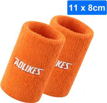 Inspire Picks AOLIKES Sports Sweatbands Wristbands Moisture Wicking Athletic Wristbands For Tennis, Basketball, Running & Fitness 11cm orange