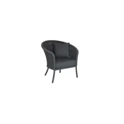 Alexander Rose CORDIAL LOUNGE Sessel in grau, Lehne gerundet