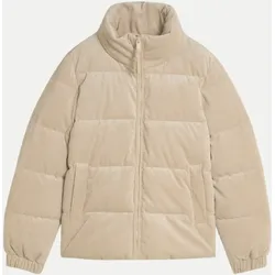 Wasserabweisende Cord-Jacke Beige XS