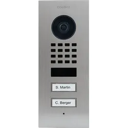DoorBird D1102V Unterputz IP Video Türsprechanlage – Edelstahl V2A