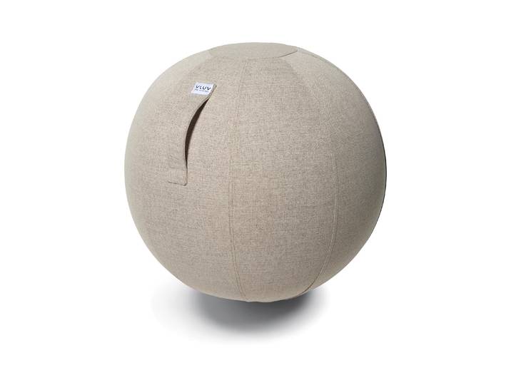 Sitzball VLUV Sova Toffee, Ø 60-64 , grau, B:65cm H:65cm T:65cm, Polyester, Bälle, Sitzball