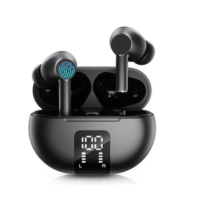 AirBeat Pro Bluetooth Wireless Earbuds With Playtime & LED Power Display black