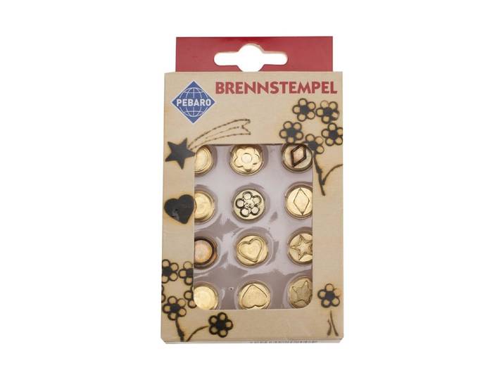 Glorex Brennstempel Formen 12 Stück