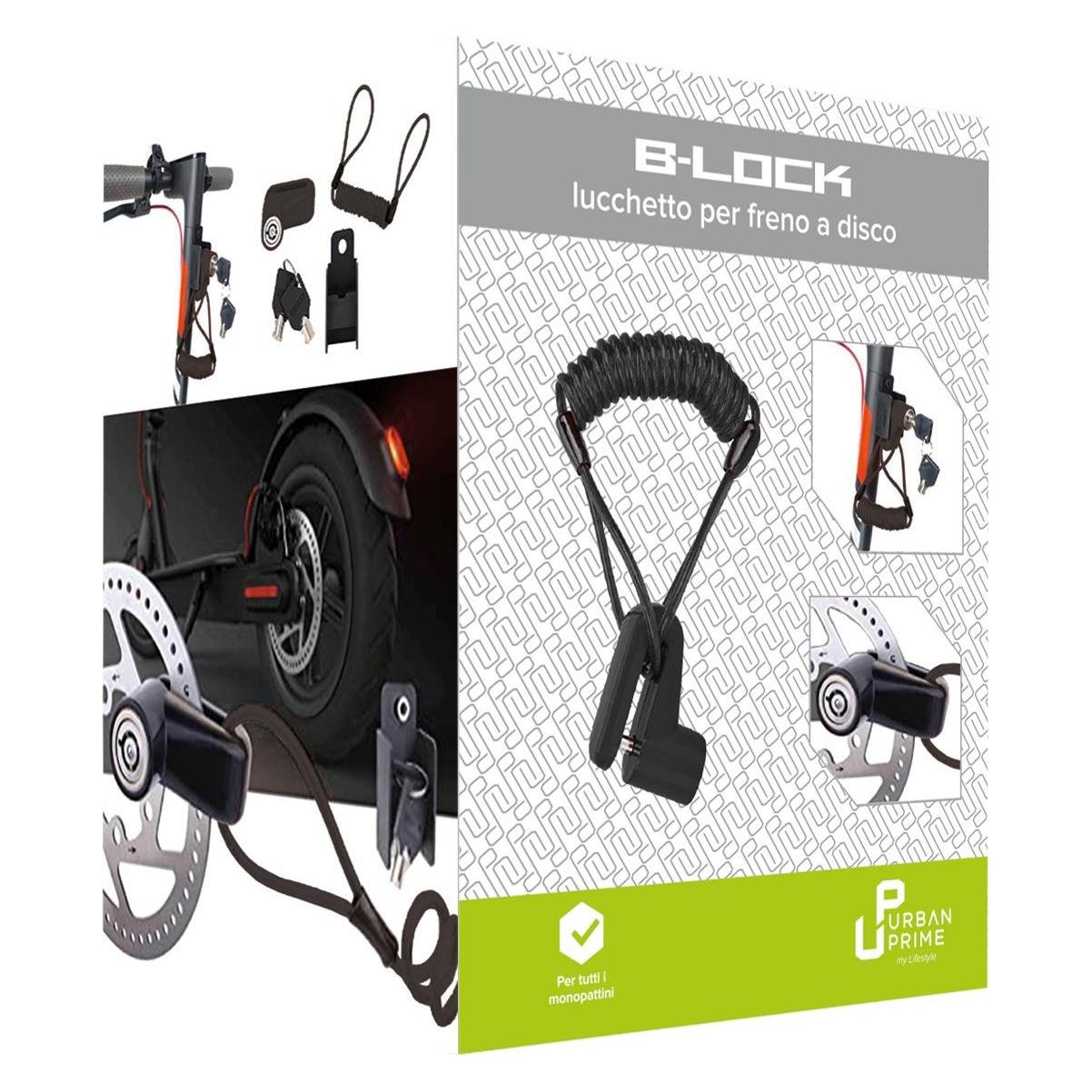 Urban Prime UP-MON-LCK Fahrrad-Diebstahlsicherung Schwarz (UP-MON-LCK)