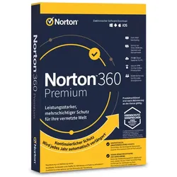 Norton 360 Premium + 75 GB Cloud Storage – 1 Jahr | 10 Geräte
