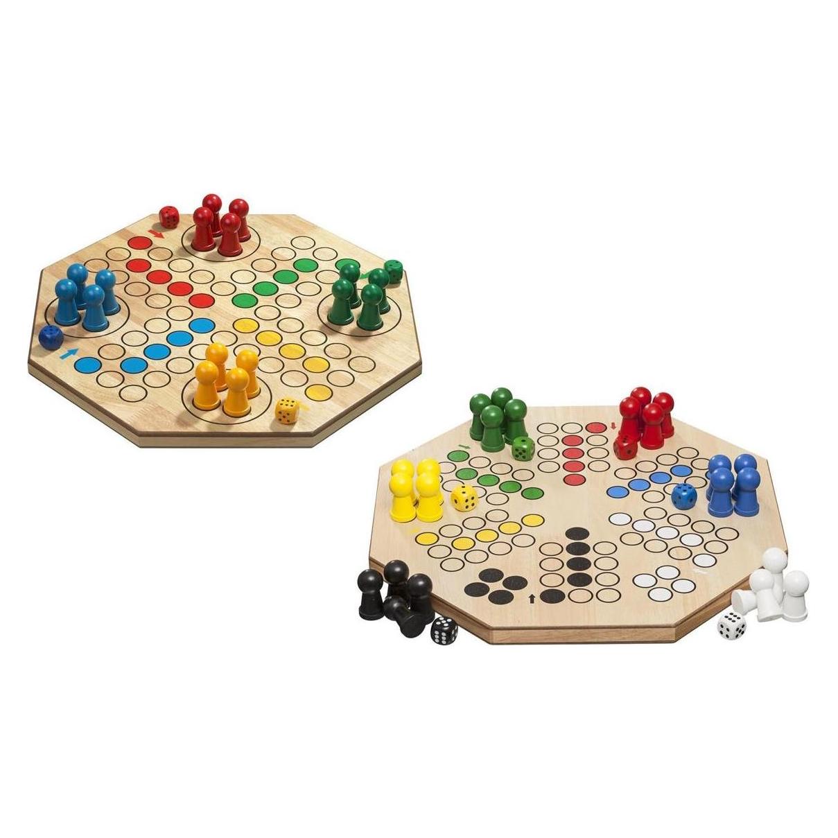 Philos Würfelspiel, maxi 4er + 6er (Deutsch, Englisch, Französisch, Italienisch, Schwedisch, 2 - 6 Spieler) (3307)