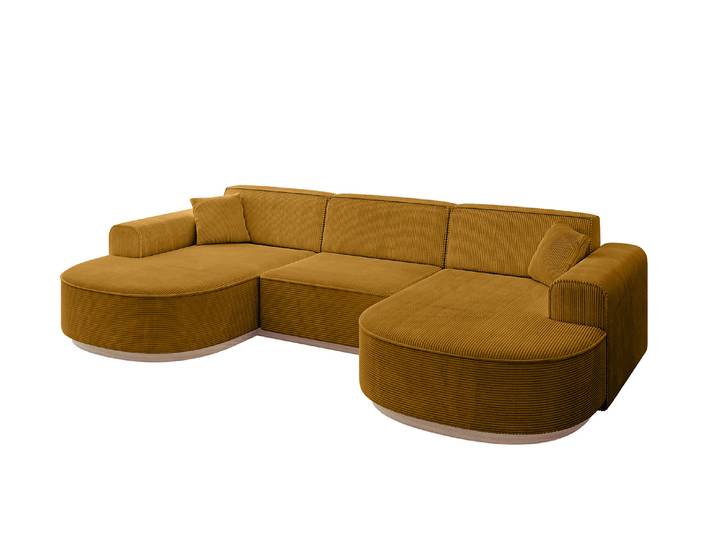 Wohnlandschaft MARI-U1-v1 Senfgelb - Poso 42