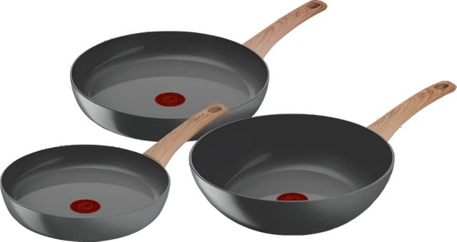 Tefal Renew Keramische koekenpannenset met Wokpan, 24 cm, 28 cm en 28 cm
