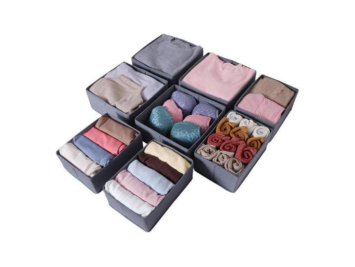 LuxusKollektion Schubladeneinsatz Faltbare Stoff Schubladen Organizer 8er Set Kleidung Aufbewahrungsbox (1 St)