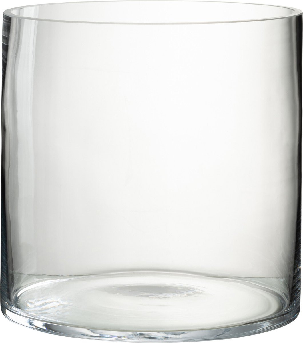 J-Line Windlicht Rond Transparant Glas Large