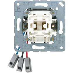 Jung 531KO6EUM24 Hoteltaster 24 V (Einsatz), Außenstelle, mit roter und grüner LED-Lampe, 1-pol. Schließer 24 V ~, ohne Krallen 531 KO6 EU M 24