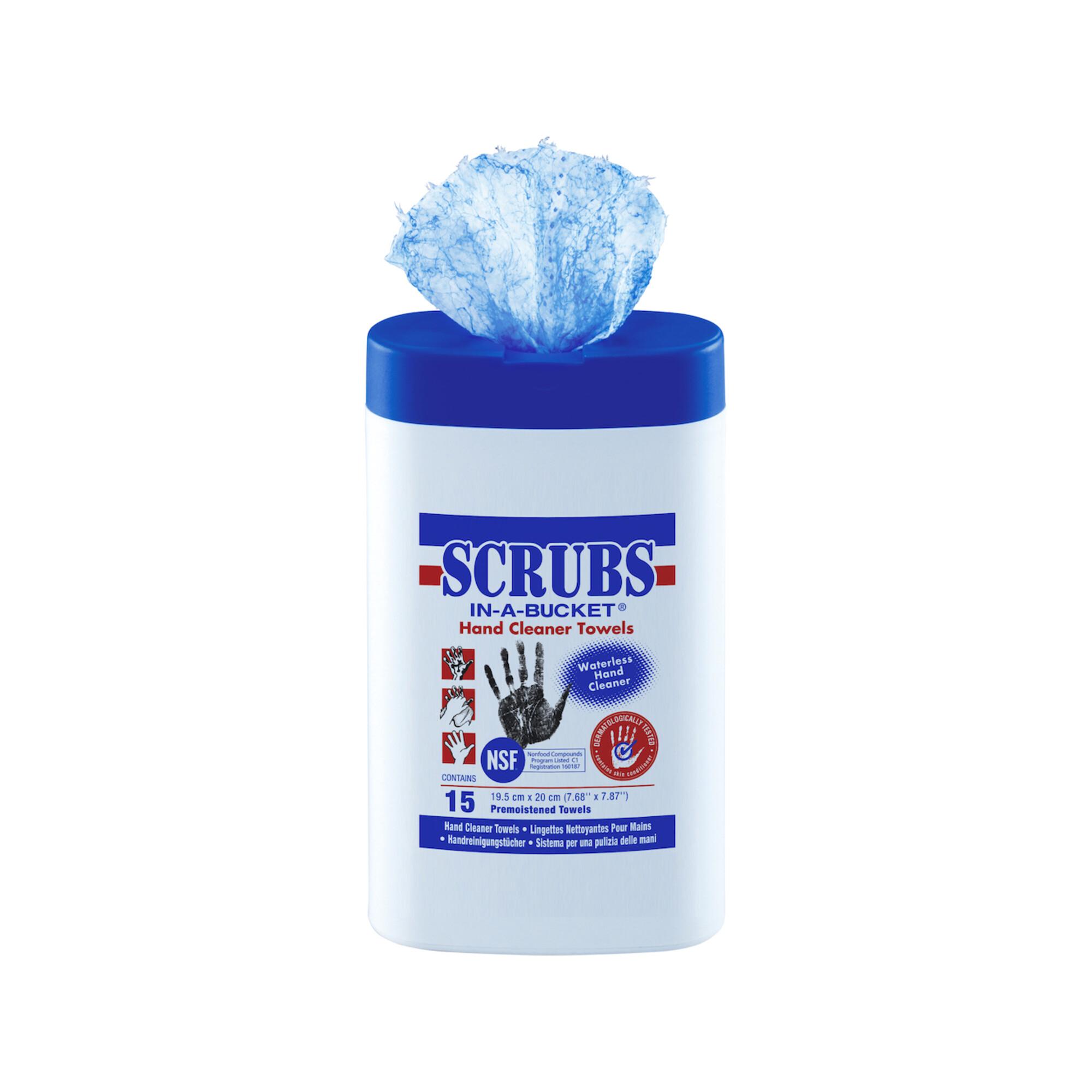 SCRUBS Minicontainer 15 Tucher mit NFS Freigabe Zertifikat Nummer 160187 ; ITW Spraytech (DY42215)