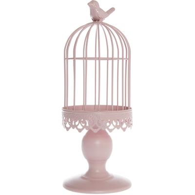 Kerzenhalter "Natan, Weihnachtsdeko", rosa (pastellrosa), H:32cm, Metall, MYFLAIR MÖBEL & ACCESSOIRES, Kerzenhalter, Kerzenhalter, Höhe ca. 32 cm