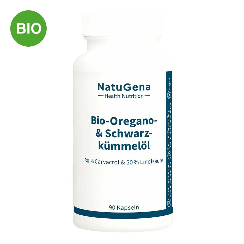 NatuGena GmbH Bio-Oregano & Schwarzkümmelöl Vegan Kapseln 20391439