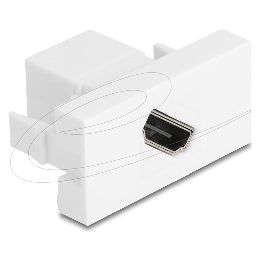 Delock Easy 45 Modul HDMI Buchse zu Buchse diagonal 8K 60 Hz (0.05 m) (90874)