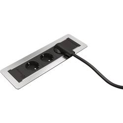 Kopp 939625011 Einbau-Steckdosenleiste 3fach Aluminium (gebürstet) 1 St.