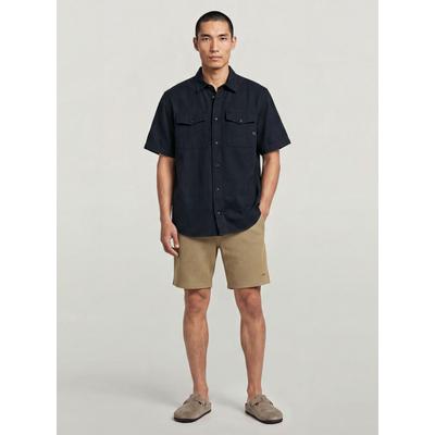 Trainingsshorts G-STAR "Structured Jersey Shorts", Herren, Gr. XL, beige (safari), Obermaterial: 64% Polyester, 34% Baumwolle, 2% Elasthan, Hosen