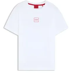 HUGO Laze T-Shirt Weiß Baumwolle Medium Herren