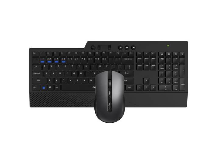 Rapoo Draadloos toetsenbord combo set 8200T Multi-mode QWERTY Toetsenbord Zwart
