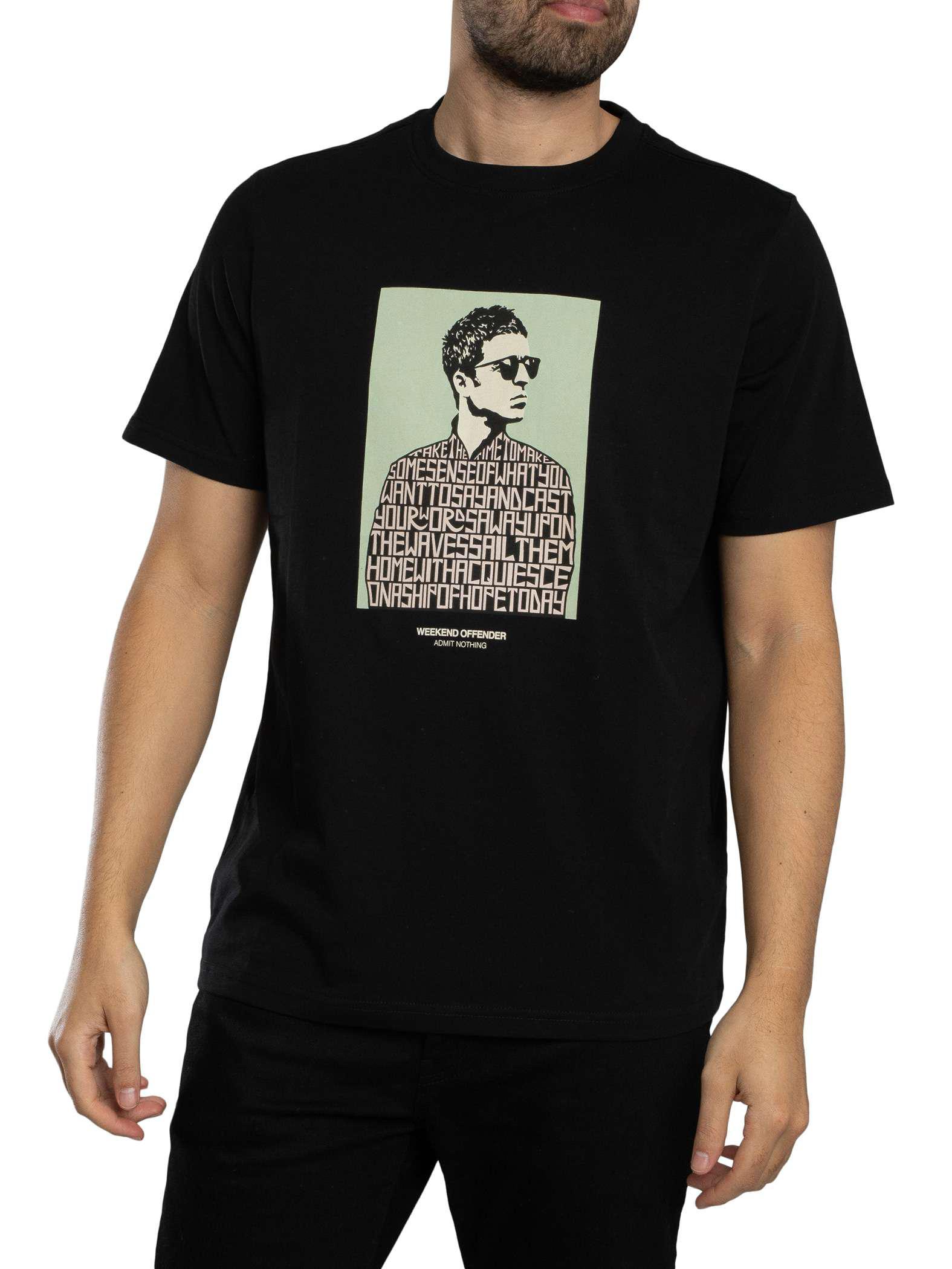 Weekend Offender Camden Grafik-T-Shirt, Schwarz