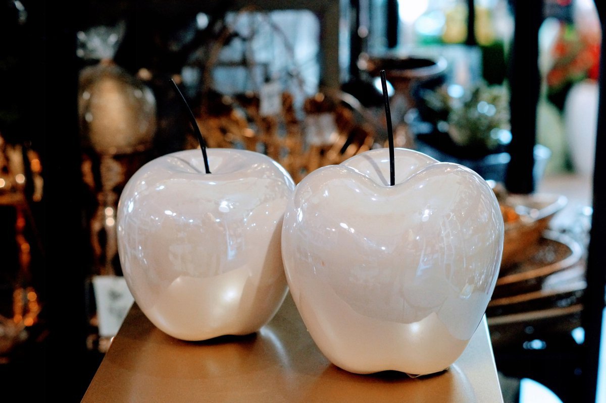 Top Gift Groot Beige Keramiek Appel Decoratie voor op tafel