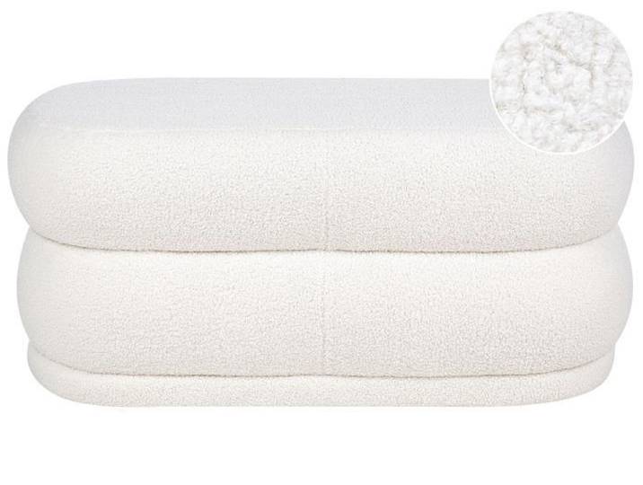 Banquette en bouclé blanc ELLENDALE
