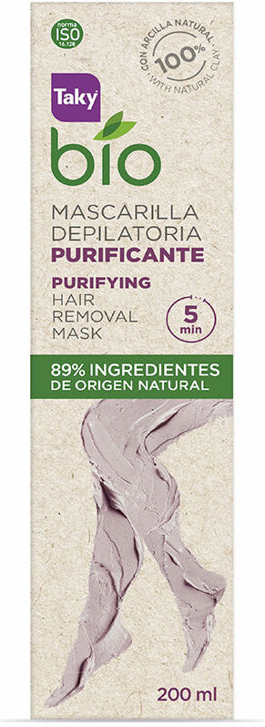 Taky Máscara depilatória Purificante Bio Natural 200 ml