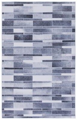 SAFAVIEH Faux Hide Machine Washable Slip Resistant Erny Modern Abstract Rug