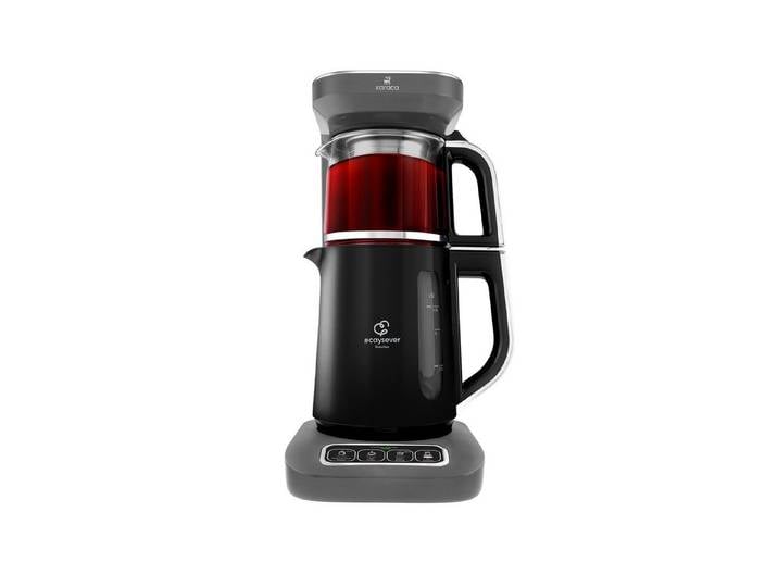 Karaca Wasserkocher Karaca Caysever Robotea Pro 4in1 Teekocher + Kaffeemaschine,Space Grau, 2500 W