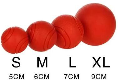 Uplift Treasures HOOPET Bite Resistant Rubber Dog Ball red S