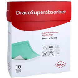 Dracosuperabsorber 10x10 cm Wundauflage 10 St