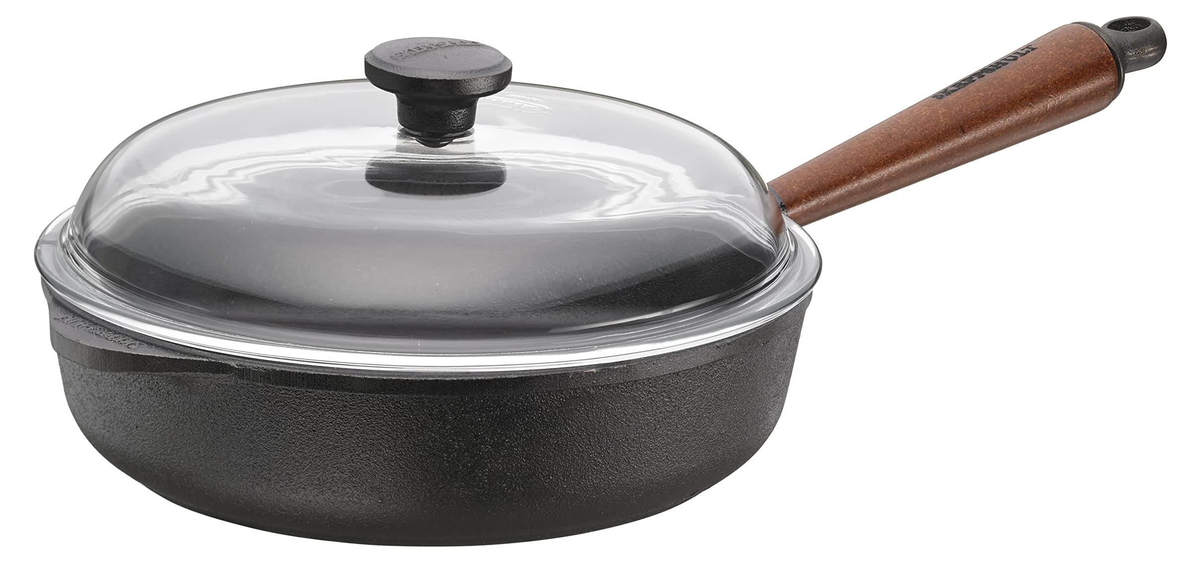 Gusseiserne Bratpfanne Gusspfanne - Gusseisen - 25 cm - Schwarz - Für Induktion