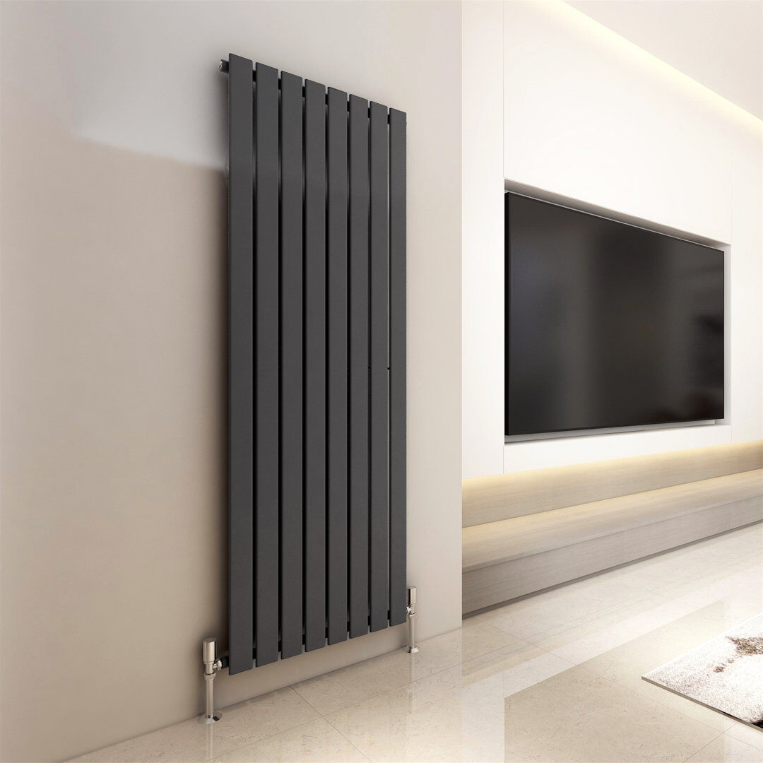 Symple Stuff Aarvik Designer Radiator Grey 1800cm H x 544cm W