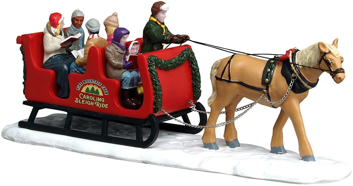 Lemax Caroling Sleigh Ride Kerstdecoratie